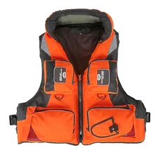 Взрослый полиэфирный спасательный жилет для плавания профессиональный спасательный жилет для дрифтинга на лодках для выживания рыбалки безопасная куртка для водного спорта Одежда