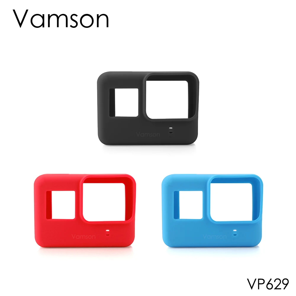 

Vamson for Gopro Hero 7 6 5 Accessories Black Soft Silicone Camera Case Protection Cover for Gopro Hero 7 6 5 Action Camera