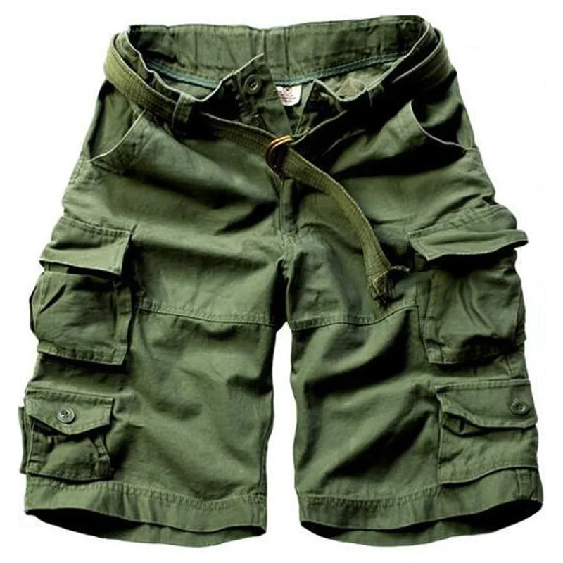 Men Shorts Masculino Camouflage Cargo Military Shorts Men Cotton Loose ...