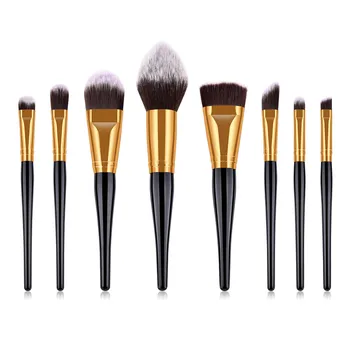 

8pcs/set Makeup Brushes set Professional Wooden Handle Nylon Hair Eyeshadow Blusher Foundation Cosmetics Brushes kit T08002