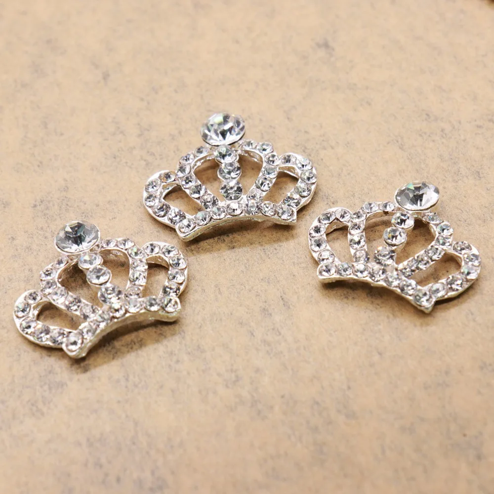5pcs/lot Silver DIY Crown Diamond Artificial Diamond