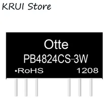 PB4824CS-3W 4:1 широкий диапазон входного напряжения dc 12 В 24 В 48 В до 24 В 0.125a отдельный стабилизированный блок модуль Импульсный источник питания