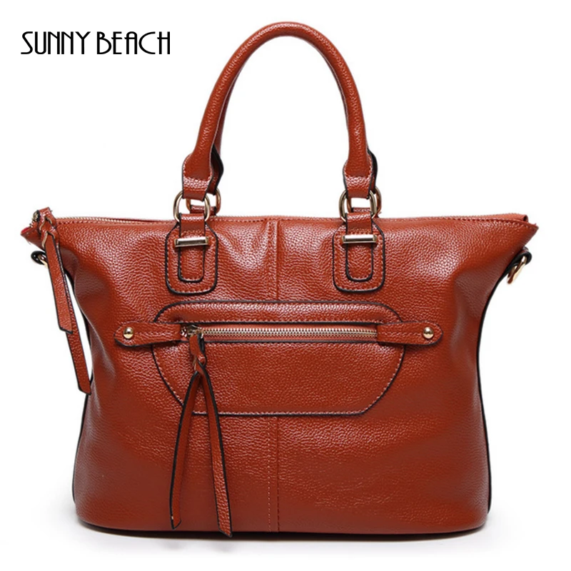 

Fashion casual tote leather handbag women messenger bag high quality famous brand designer handbag