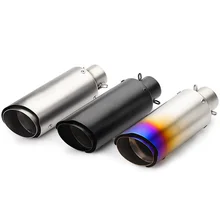 Универсальный 60 51 мм мотоцикл глушитель выхлопной трубы sportster глушитель съемный для r15 cb400 r6 cb1000r sv650 trk502 cbr250