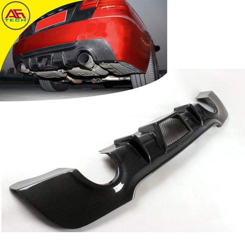Carbon fiber E92 M tech rear bumper lip cover chin car rear diffuser