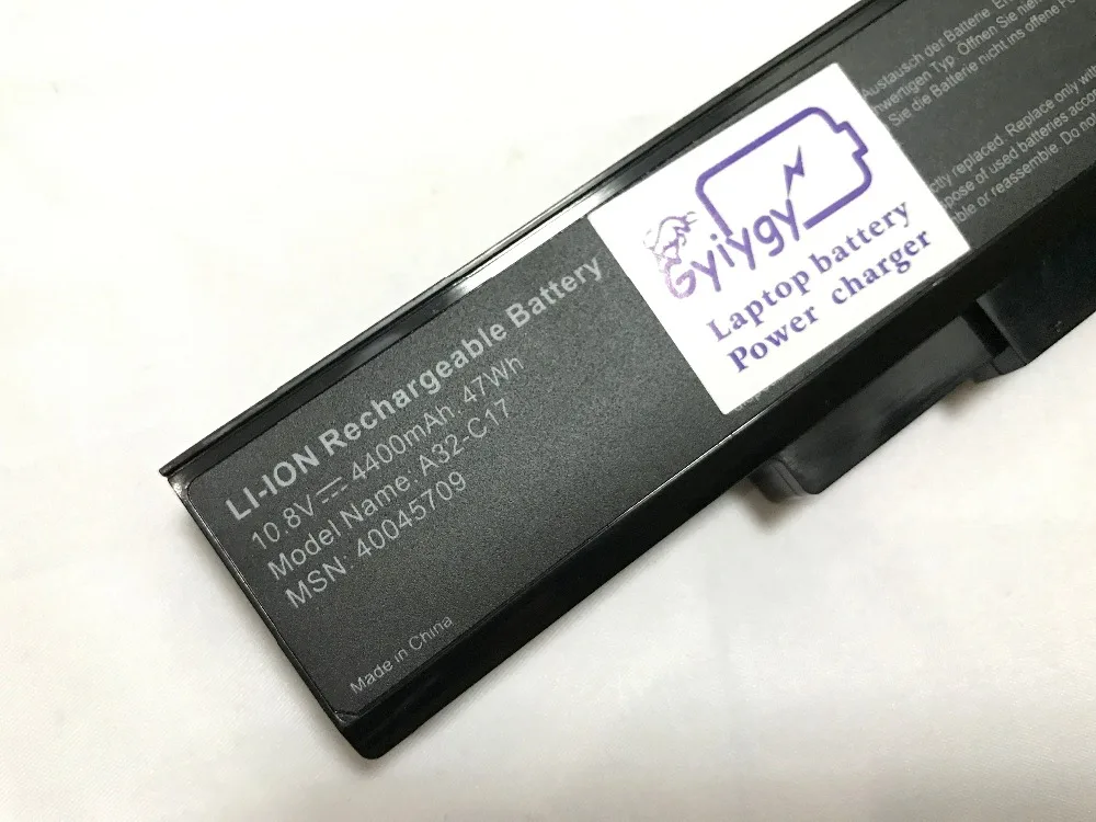 ДЛЯ Medion Akoya Akku емкостью E7223 E7225 E7226 P7627 P7628 P7631 A32-C17 A41-C17 A42-C17 ноутбук батарея 14,8 v 4400 мА-ч