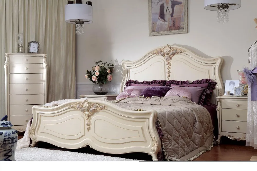 0402-JLBH03bed+JLBH014chest drawer+dresser+warbrobe