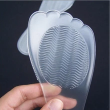 1 пара нескользящих супинаторов прозрачные массажные стельки для обуви Уход за ногами массажные силиконовые гелевые стельки