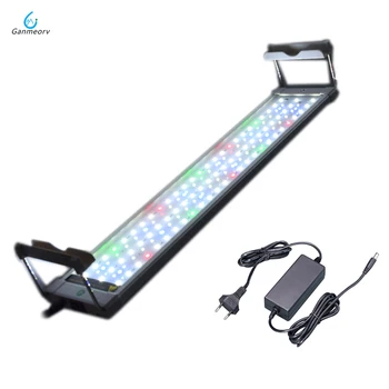 

50~75cm 18W colorful Aquarium LED Lighting Light Lamp with Extendable Brackets 90 LEDs Fits for Aquarium Fish Tank