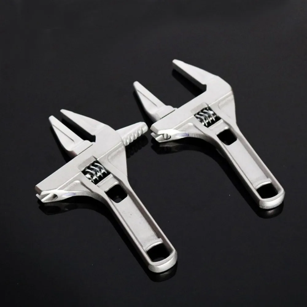 

Short handle aluminum alloy multi-function large opening bathroom wrench