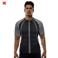 HEXIN, Мужская Неопреновая рубашка для похудения, тренировочный топ, тренировочный топ, шейпер для тела, одежда для сауны, шейпер для пота, Спортивная рубашка, топы для фитнеса и спортзала