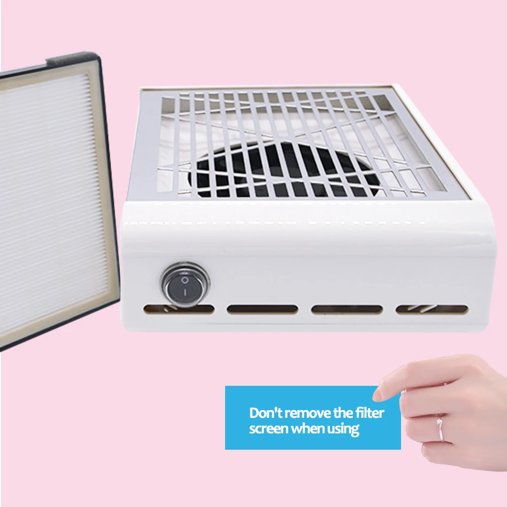 

40W 110V/220V Nail Suction Dust Collector Large Size Strong Nail Vacuum Cleaner Machine Low Noisy
