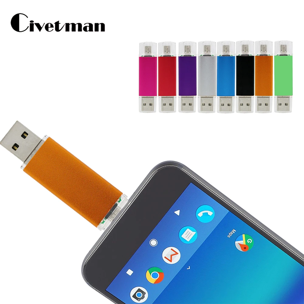 Новый USB флеш накопитель для смартфонов планшетов ПК 32 ГБ флешка 16 двойной 8 OTG