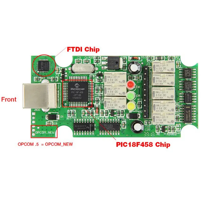 A+++ качество горячая Распродажа с реальным pic18f458 OPCOM V1.99 прошивка OP-COM для Opel диагностический инструмент OP COM может быть флэш-обновление