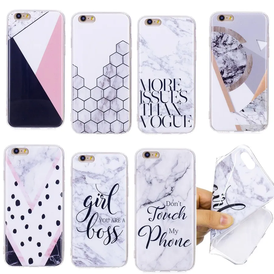 

Cover for Iphone 7 Cases Marble Silicone Soft Phone Cases for Iphone7 Plus 8 8 Plus 6 6s 5 5S SE Cases Fundas Cell Phone Cases