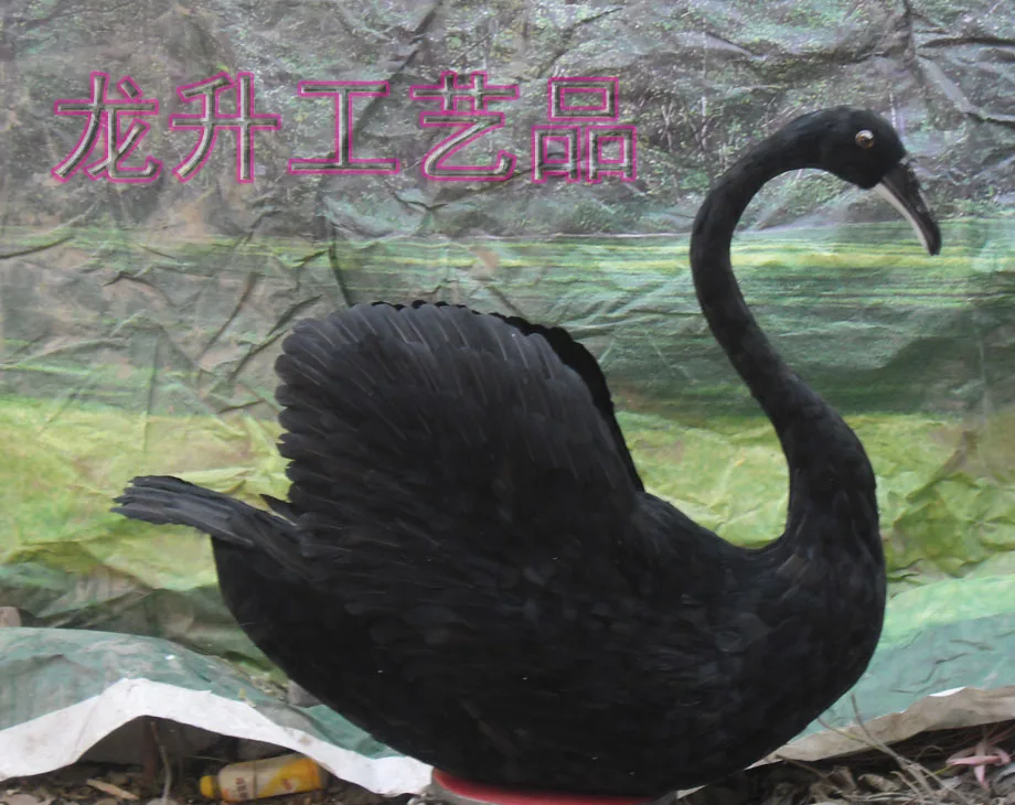 new big simulation swan toy Foam and feathers swan model gift about 75cm 1600 – WhiteBlack Store