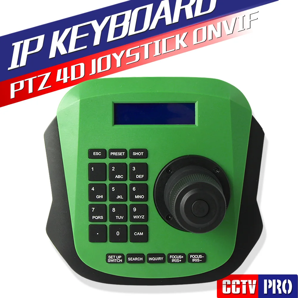 Multi IP PTZ Dome Camera Network Keyboard Controller Support Onvif 4D Joystick Network Keyboard RJ45 RS485