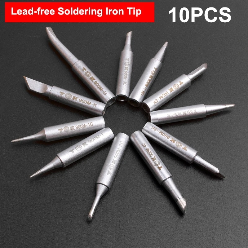 10 pcs/set High Quality 900M series Lead free Soldering Iron Tip For