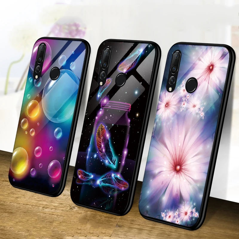 

Summer Tempered glass For TPU Huawei Mate 20 Pro P20 Lite P30 Pro P Smart 2019 10 Lite Y9 2018 Nova 4 5i Honor 8X 9 10 Lite Case