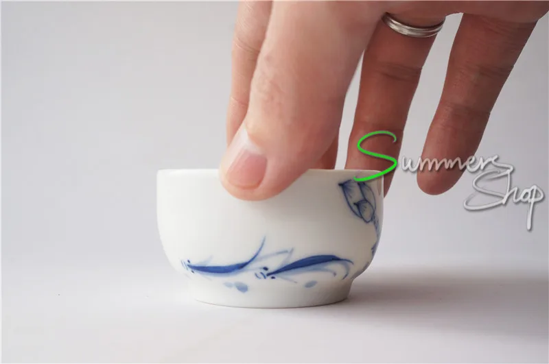 Hand painted blue and white porcelain tea cup/high end cup | Дом и сад