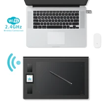 Cheapest Huion DWH69 9-Inch Wireless Digital Tablet Graphics Drawing Tablets Original Art Signature Tablet Black