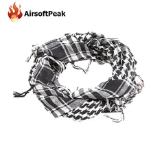 Winter Military Windproof Scarf Shemagh Tactical Shawl Arabic Keffiyeh Scarf Plaid Square Windproof Bandanas Hunting Accessories