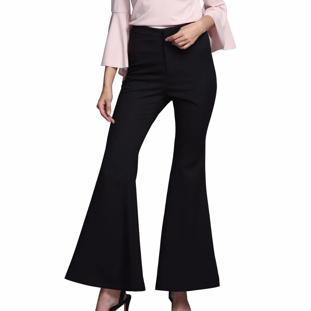 Da Donna Gamba Larga Pantaloni