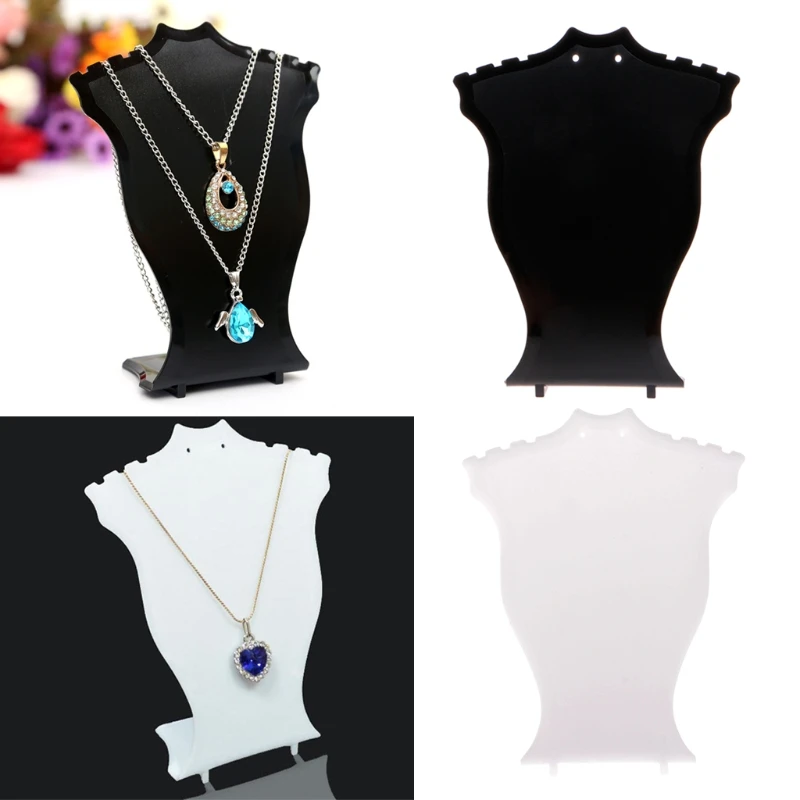 

Pendant Necklace Chain Earring Jewelry Bust Display Holder Stand Showcase Rack