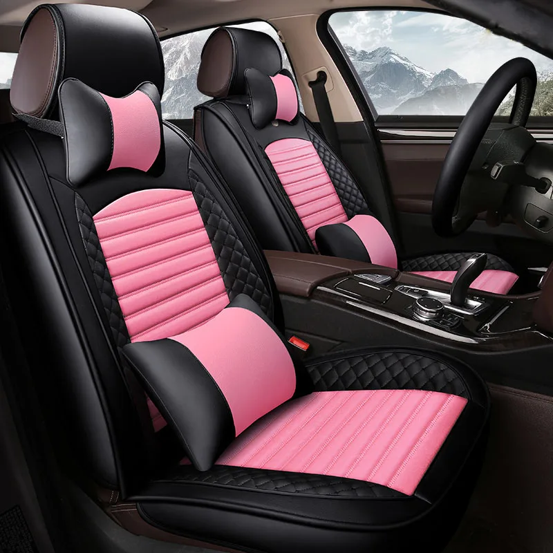 (Front + Rear) Leather car seat covers For Volkswagen tiguan beetle Touareg Lavida Fox gol Vento