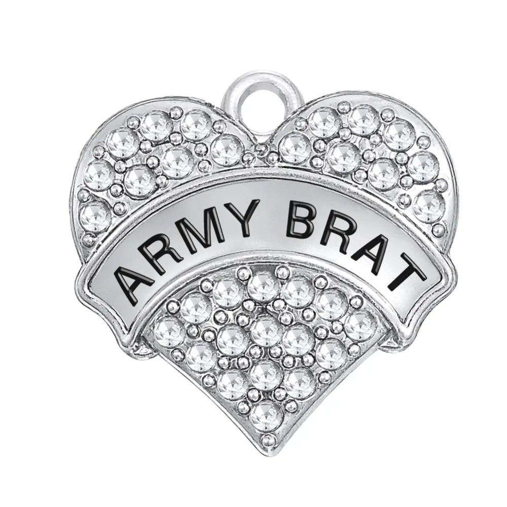 Подвеска в форме сердца с рыбным крюком армейском стиле|heart charm pendant|charm pendantcharm heart