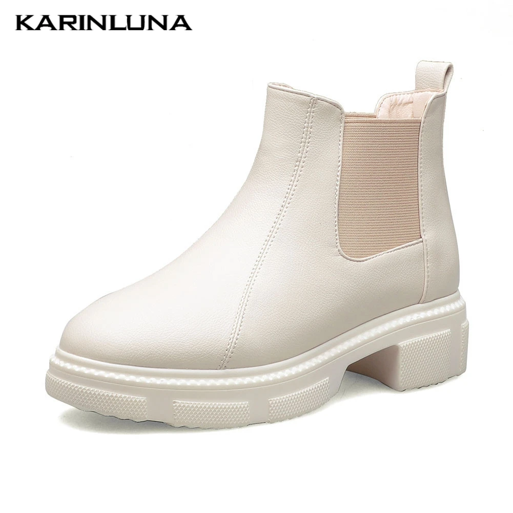 

Sale Fashion Ladies Chunky Heels Slip On Women Shoes Woman Casual Leisure Steert Cool Autumn Winter Ankle Boots Women Shoes