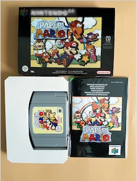 

64 Bit Games ** PaperMarioed ( PAL EUR Version!! box+manual+cartridge!! )