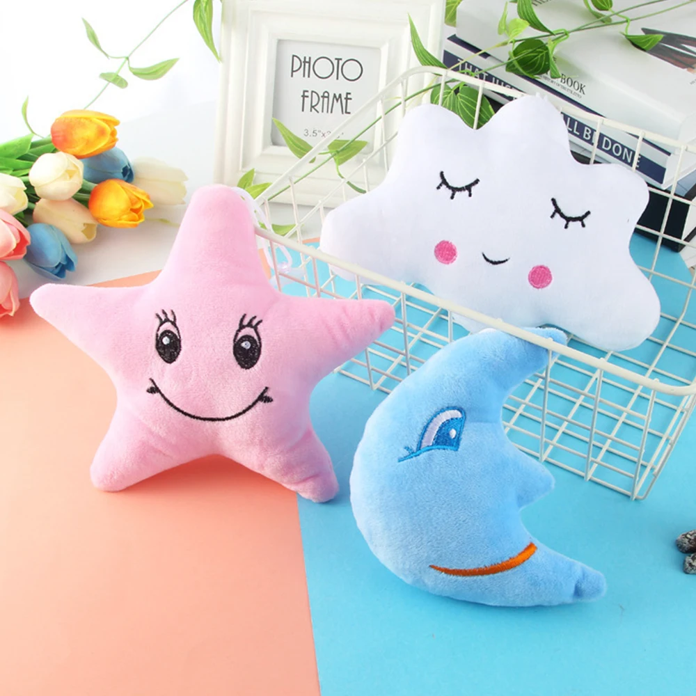 Cotton Stars Baby Pillows Multi-function Dolls Pendant Soft Pillow Cute Decorate Cloud Lady Pillow Cloth Doll For Newborn