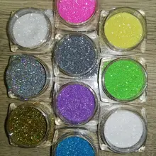 Роскошный блеск 10 цветов украшение для ногтей блестящая пудра Пыль для УФ-гель, акриловый декор для кончиков, 5 г/банка, 10 банок/набор, MKL01