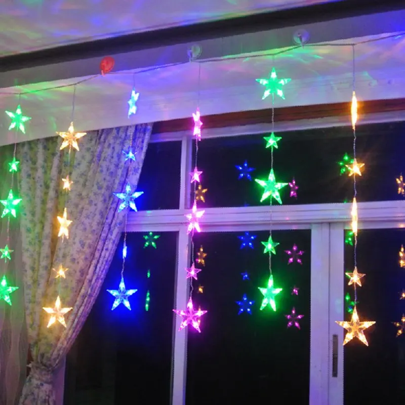 

Hoomall 2M 12 Star Leds Curtain Fairy String Lights Garland Light Lamp Lantern Wedding Party Christmas Decorations For Home