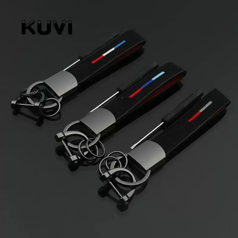 

New Leather+Metal Car-Styling Keychain Car And Home Key Ring Holder Housekeeper For Nissan Bmw Honda Skoda VW KIA Hyundai Toyota