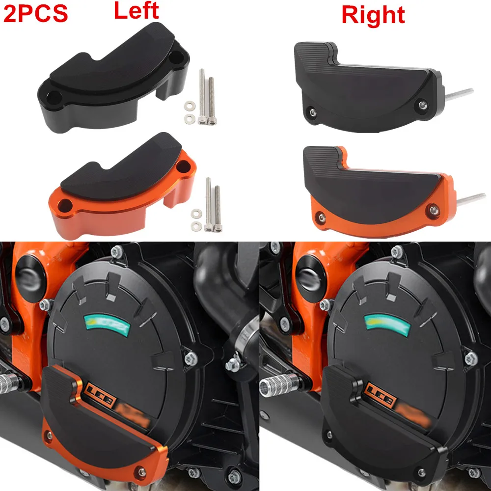 2Pcs Right & Left Motorcycle Engine Stator Cover Protective Case Slider