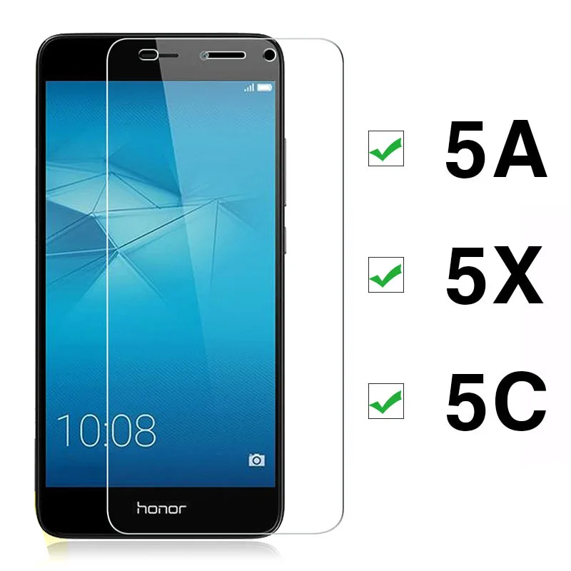 زجاج واقي الشرف 5c الزجاج لهواوي 5x 5a المقسى غلاس 5 C × C5 X5 A5 واق شاشة رقيق على Honor5c honor5x Honor5a
