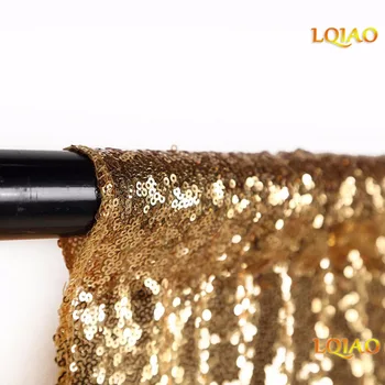 

Customize-4x6ft gold,royal blue,red and Black sequin backdrop with the faster express