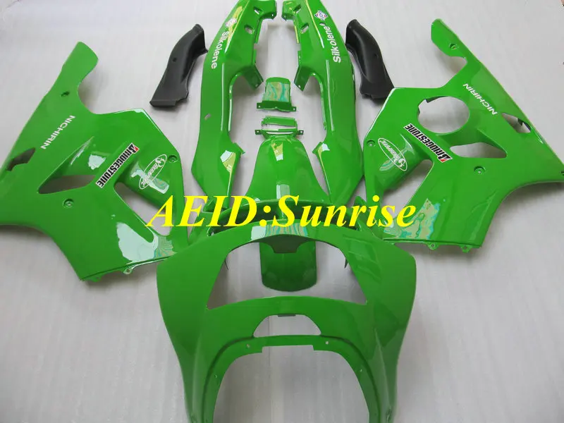 Комплект обтекателей для мотоцикла KAWASAKI Ninja ZX 6R 1994 1995 1996 ZX6R 94 95 96 97 ABS зеленый