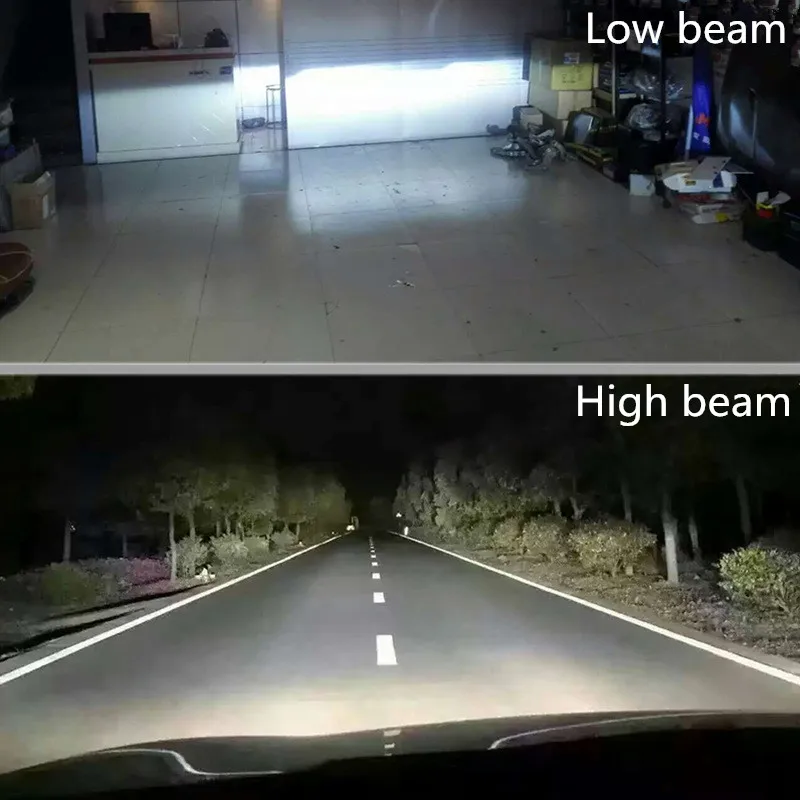 2 шт. Автомобильные фары H7 светодиодные Противотуманные H4 LED Canbus безвентиляторные