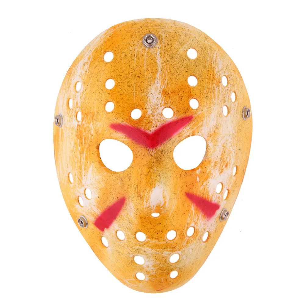 Free Shipping Gold Vintage font b Entertainment b font Masks Delicated Jason Voorhees Freddy Hockey Halloween