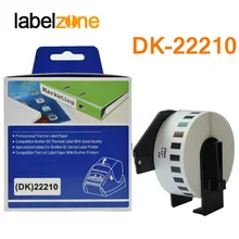 1 рулон DK-22210 29 мм x 30,48 м Непрерывная термобумага совместимая для принтера этикеток Brother белая бумага DK22210 DK бумага DK2210
