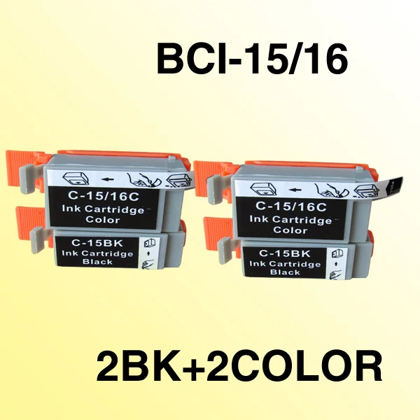 

Совместимый чернильный картридж 4x BCI15 BCI16 для canon i70/i80/PIXMA iP90/PIXMA iP90V