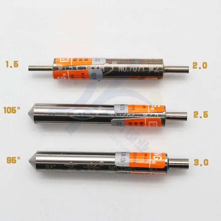 

Original Wenxing Drill Bit Milling cutter 1.5mm 2.0mm 2.5mm 3.0mm 95° 105 ° key machine accessories