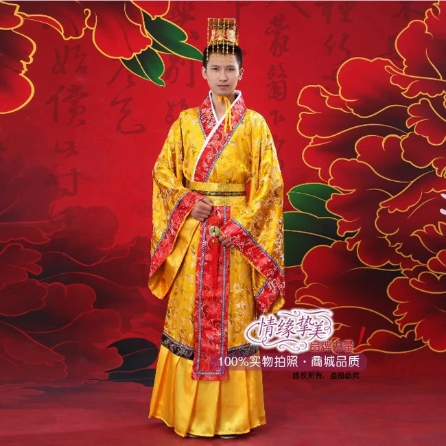 Ropa china amarilla hombre Han, traje de Cosplay de la serie Prince, traje de secretaria tradicional antiguo, envío gratis|dresses best|costume toupeecostume feather angel wings - AliExpress