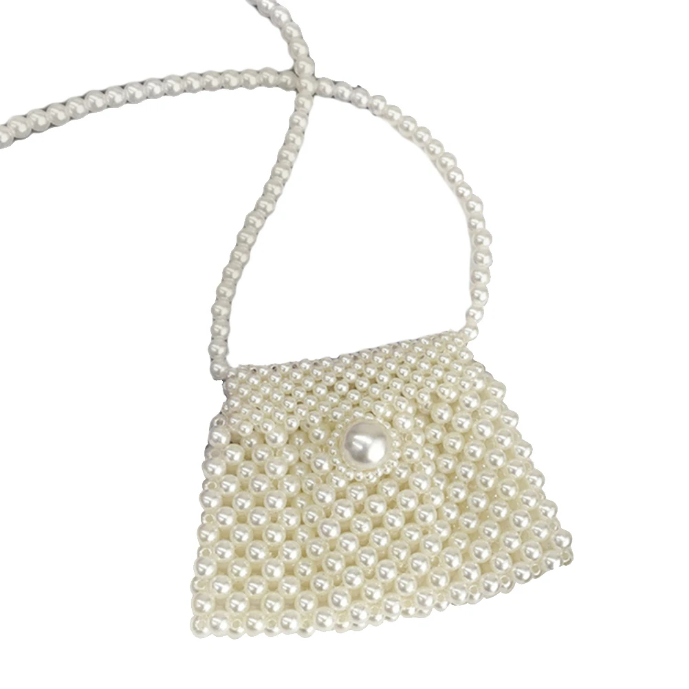 Для женщин сумки ручной жемчужные сумочки Lady beaded сумка Для женщин вечерние Винтаж подвеска на сумку мини ручная сумка через плечо - Цвет: Small 10X17X1.5cm