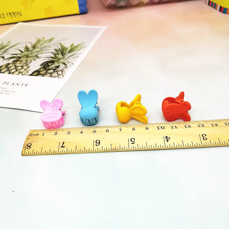 30PCS cartoon animal candy colorful mini hair claw clip bear bunny rabbit jaw clip hair accessories for toddlers kids girls
