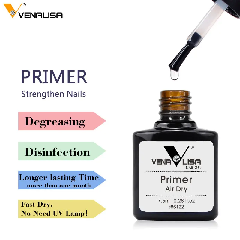  Venalisa 2019 New product nail art Acrylic no-acid primer without acid base coat nail polishes gel 