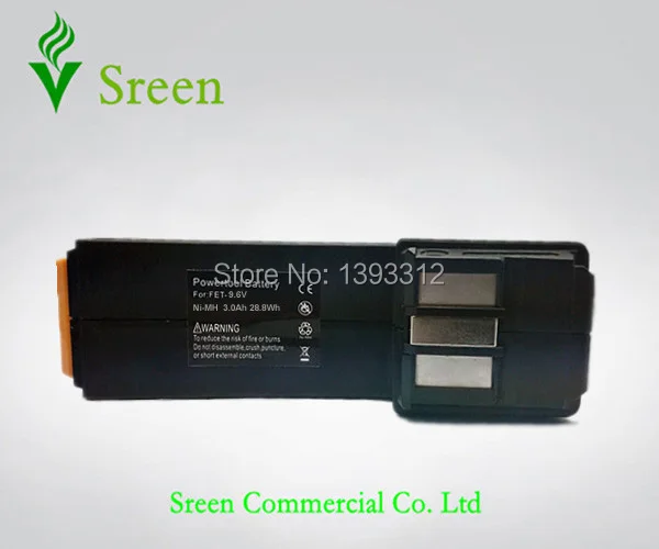 

New 9.6V NI-MH 3000mAh Power Tool Battery Replacement for Festool BP-CDD9.6 BPH9.6C FSP-487512 FSP488437 FITS 9.6VB